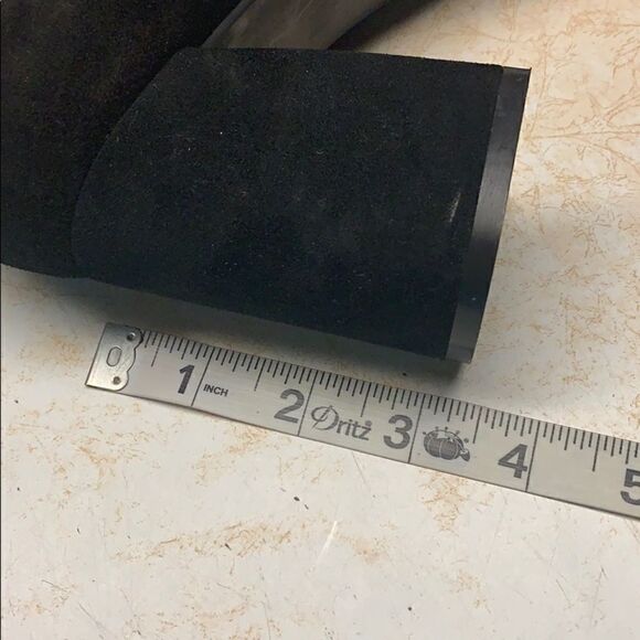 Vera Pelle Black Suede Shoes Sz 40 (10) NWOT - Picture 7 of 8